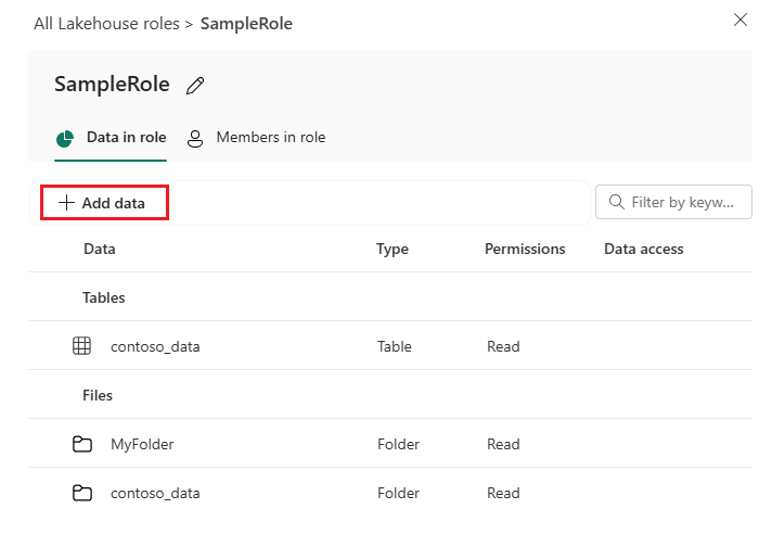 Screenshot che mostra la selezione di 