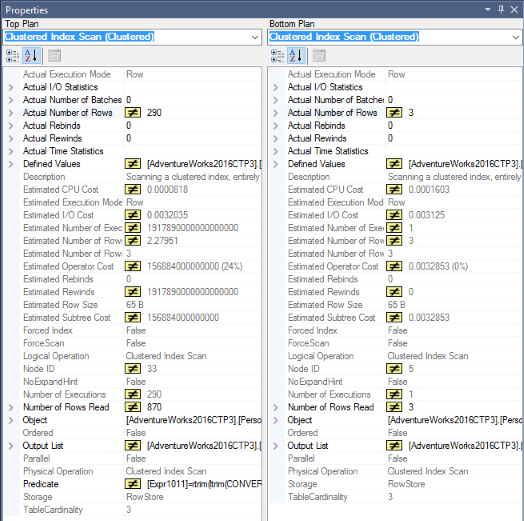 Screenshot della finestra Proprietà doppie.