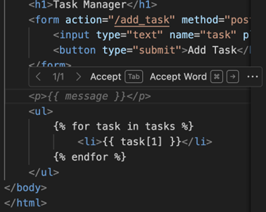 Screenshot del testo suggerito per il completamento automatico dei suggerimenti multipli.