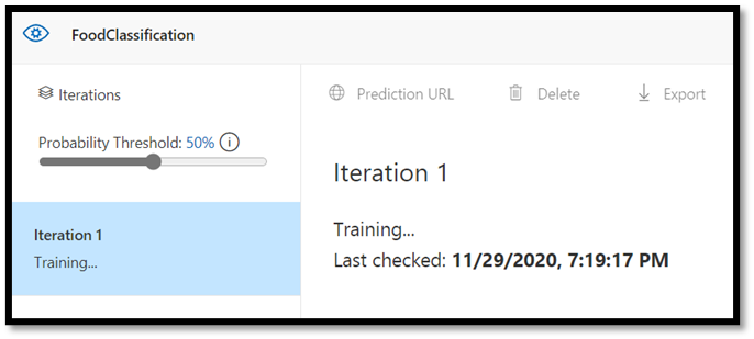 Processo di training