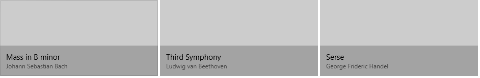 Esempio di griglia di sovrapposizione immagini e testo