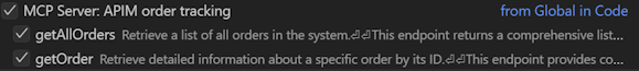Visual Studio Codeのツール選択のスクリーンショット。