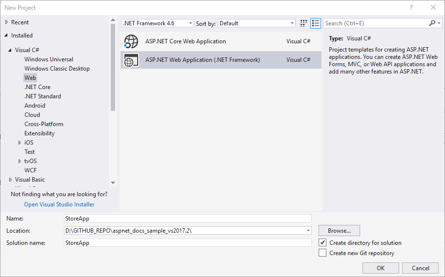 プロジェクトを作成する