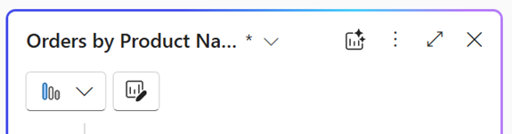 データの視覚化グラフの 3 つのドットを示すスクリーンショット。