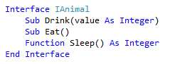 結果のインターフェイスのスクリーンショット - Visual Basic.
