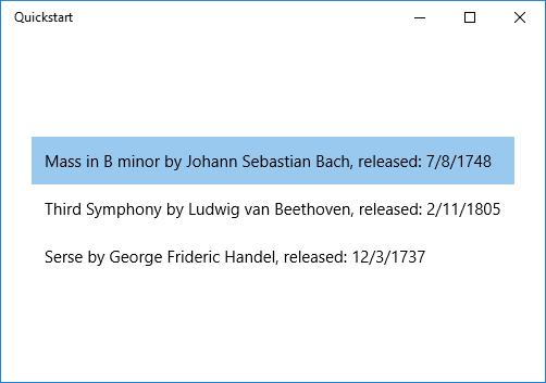 リスト ビューのバインド 2