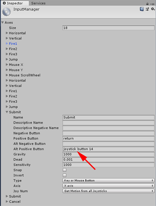 Unityの InputManager
