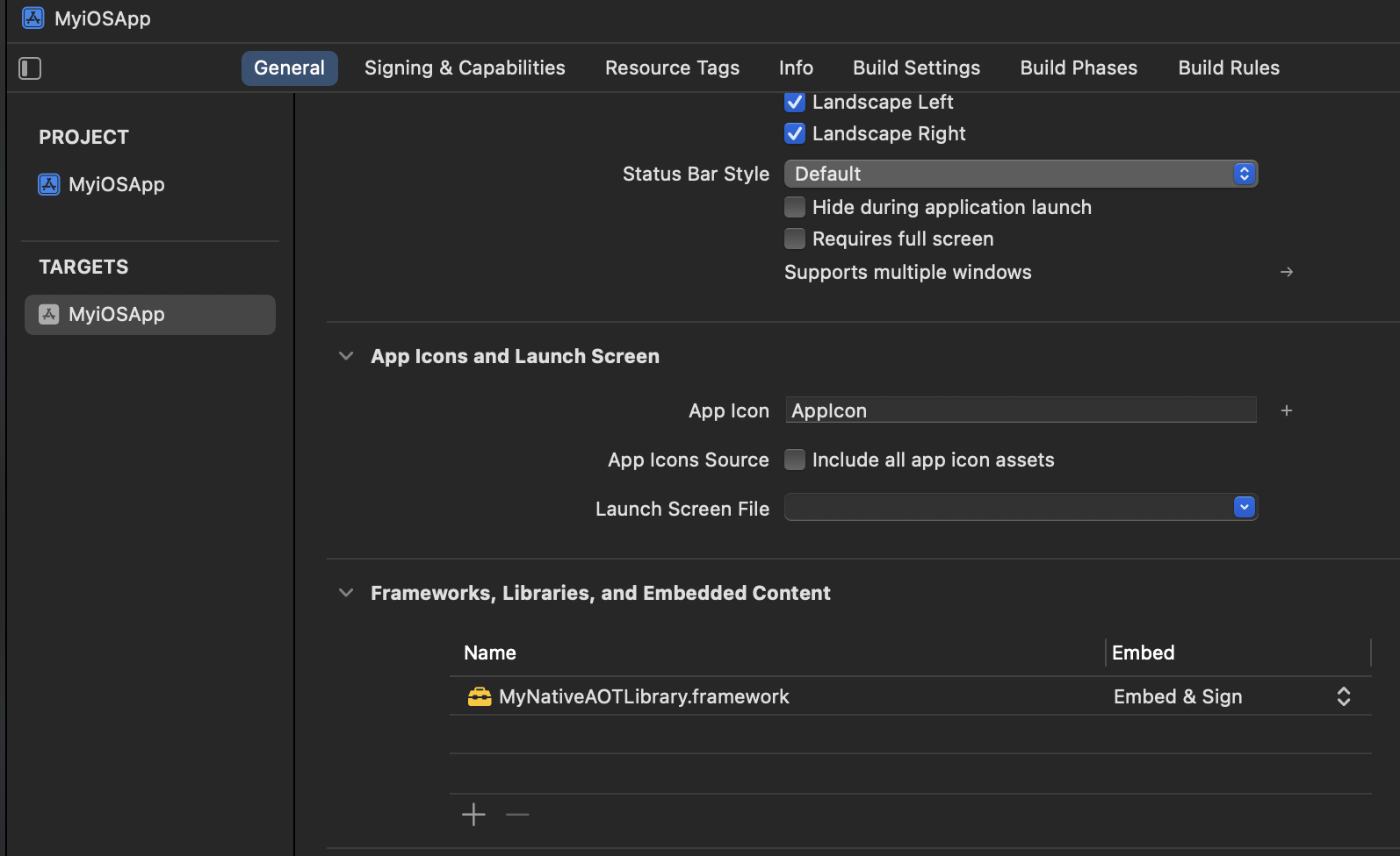 Adicionar referência a framework no Xcode