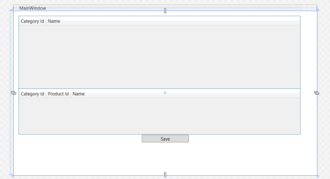 Captura de tela do Designer do WPF