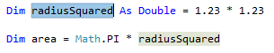 Screenshot do código realçado- Visual Basic.