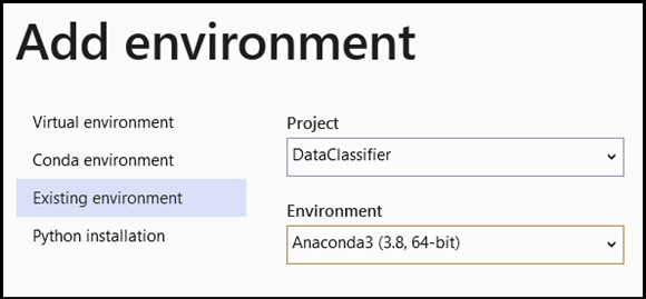 Configurar um novo ambiente do Python