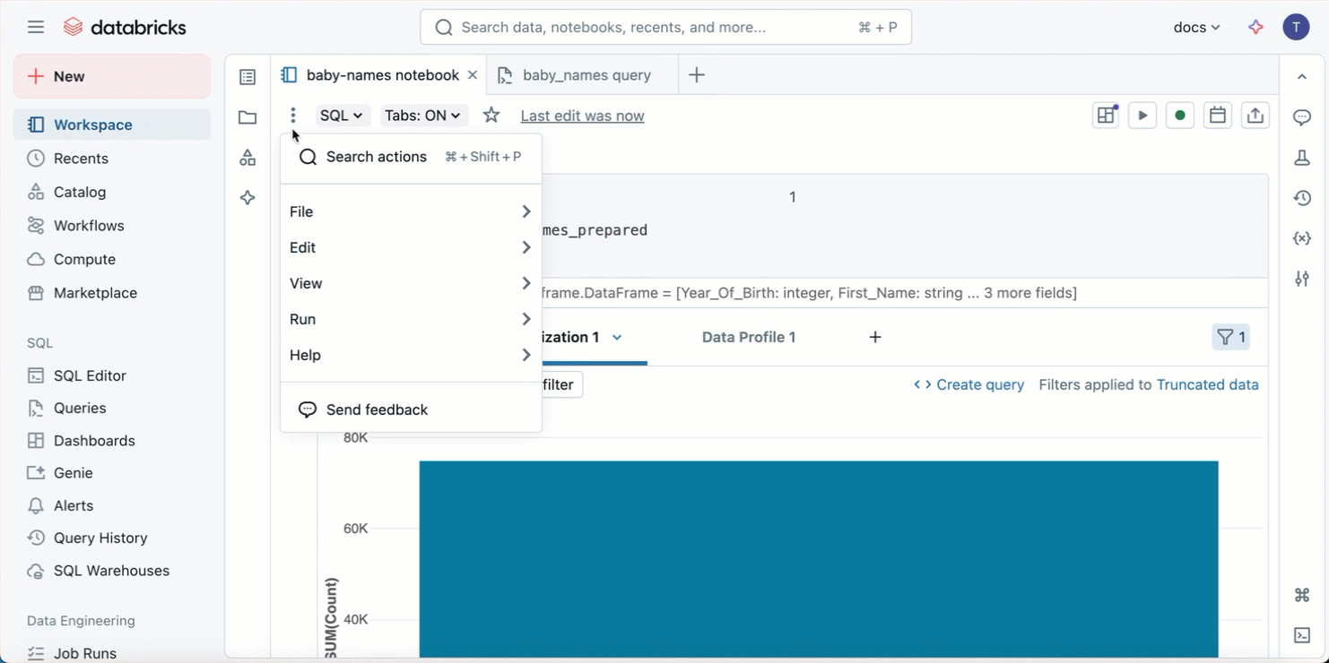 Aceder a definições de formato SQL personalizadas