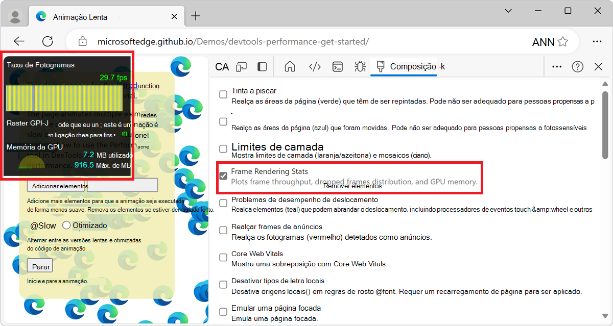 O medidor FPS
