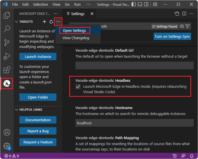 Definir a extensão para utilizar o browser incorporado