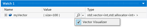 menu de atalho do UIVisualizer