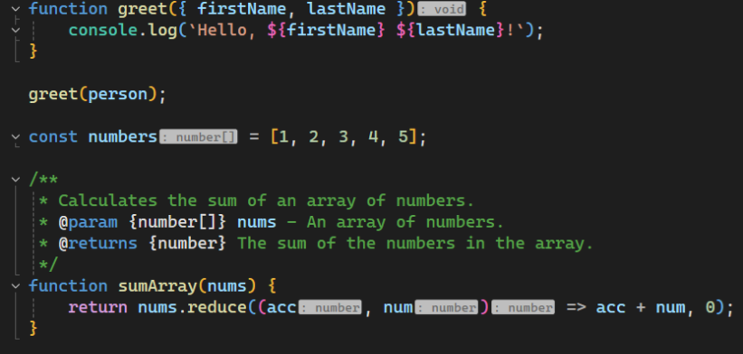 Captura de tela de dicas de incrustação.