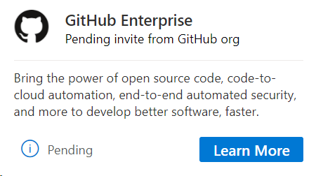 GitHub Enterprise 待处理的 GitHub 邀请